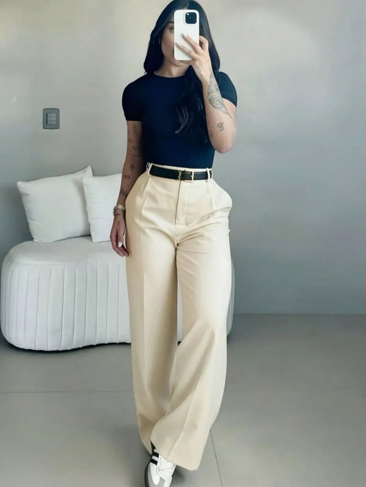 Pantalon classique large