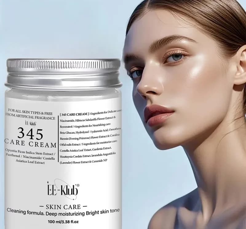 Crème hydratante et apaisante "345 Care Cream" pour le visage (100 ml)