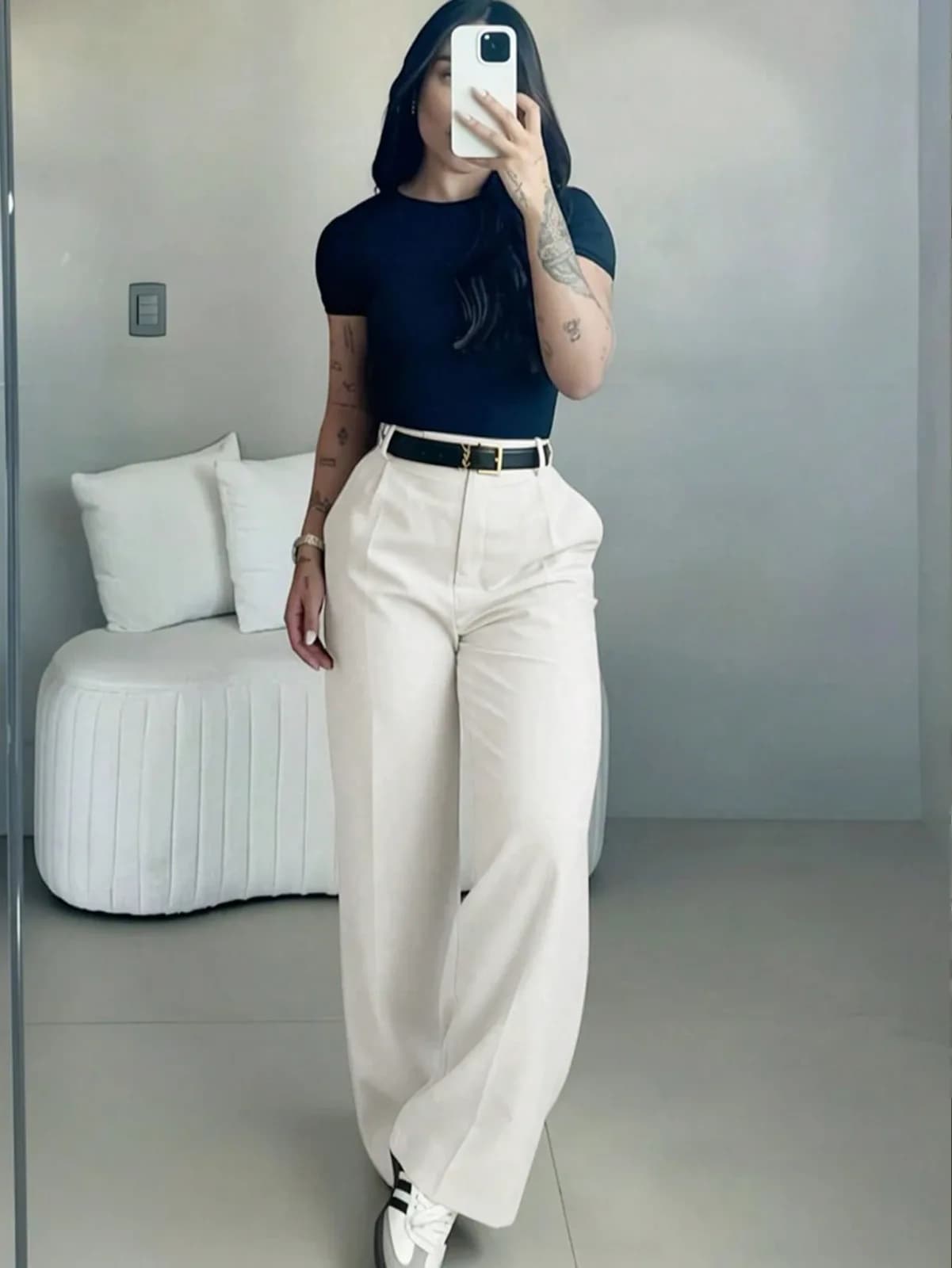 Pantalon classique large