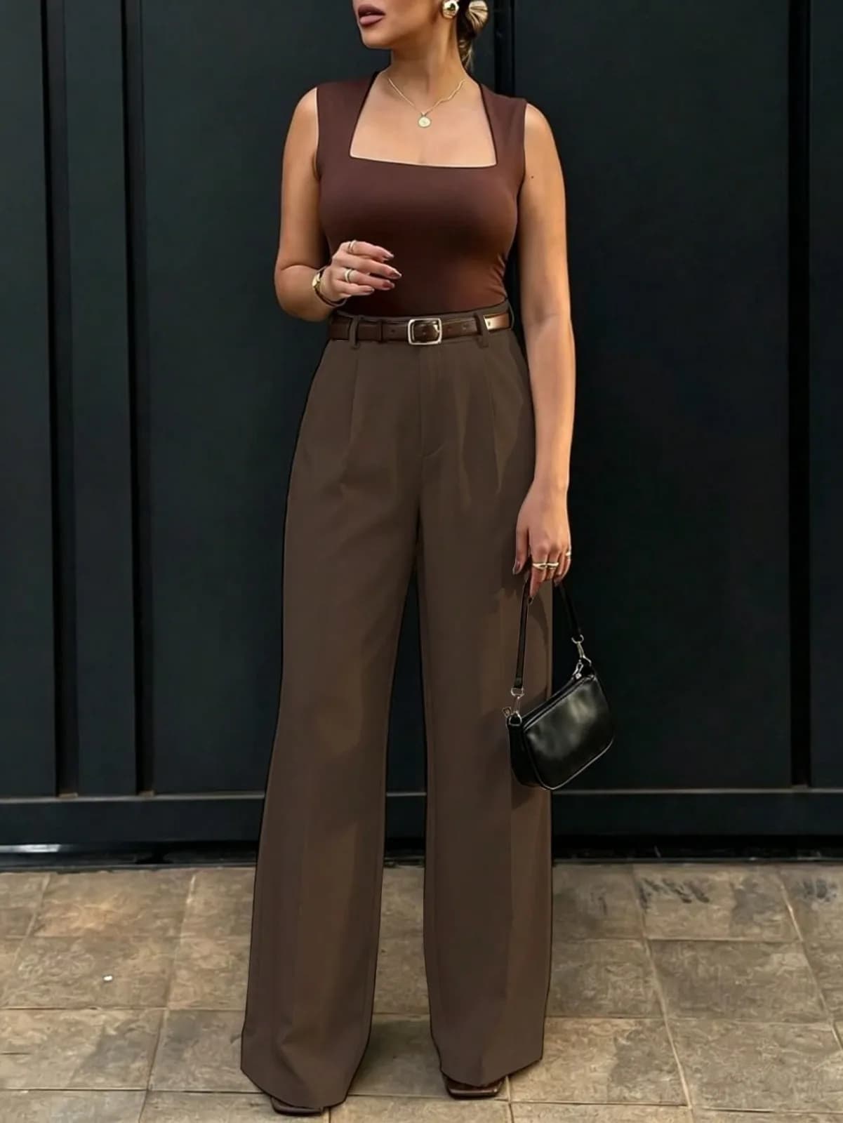 Pantalon classique large
